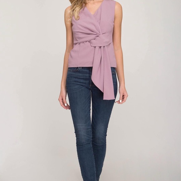 She & Sky Mauve Pink Sleeveless Top - Picture 3 of 5